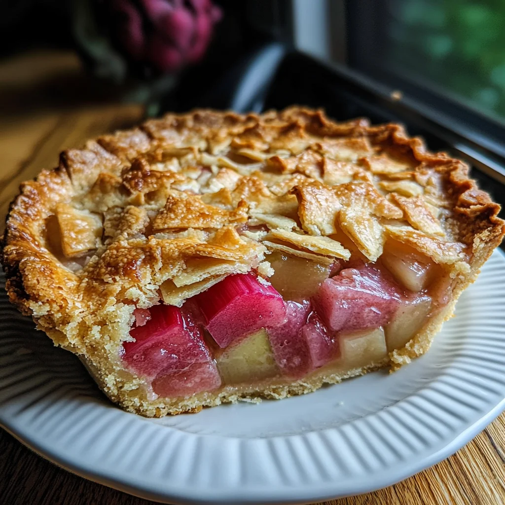 Dutch Rhubarb Pie