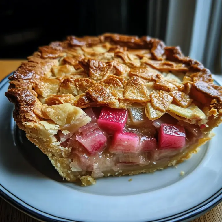 Dutch Rhubarb Pie