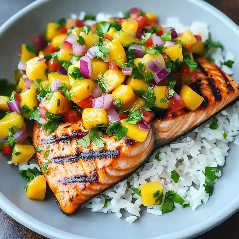 Healthy Grilled Salmon with Mango Salsa (20-Minutes)