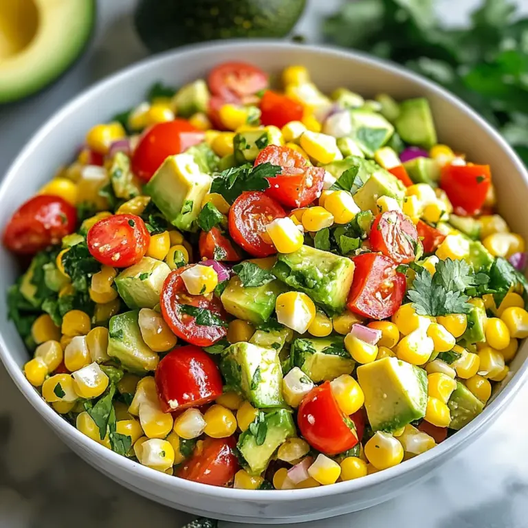 Summer Corn Salad with Avocado