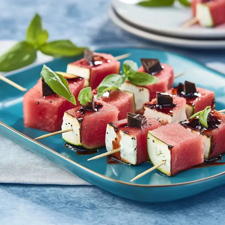 Watermelon Feta Skewers