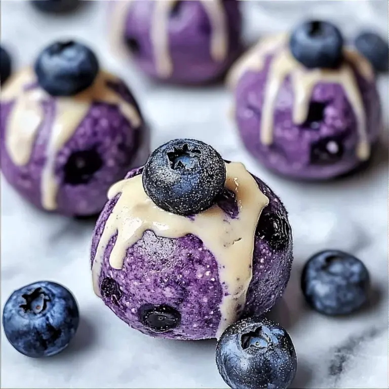 Blueberry Protein Cheesecake Bites (No-Bake)