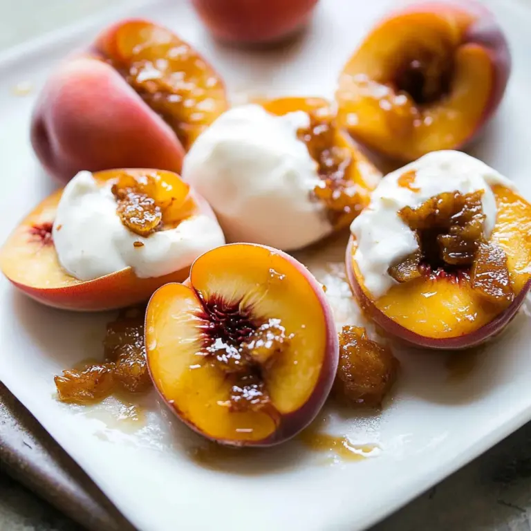 Caramelized Peaches