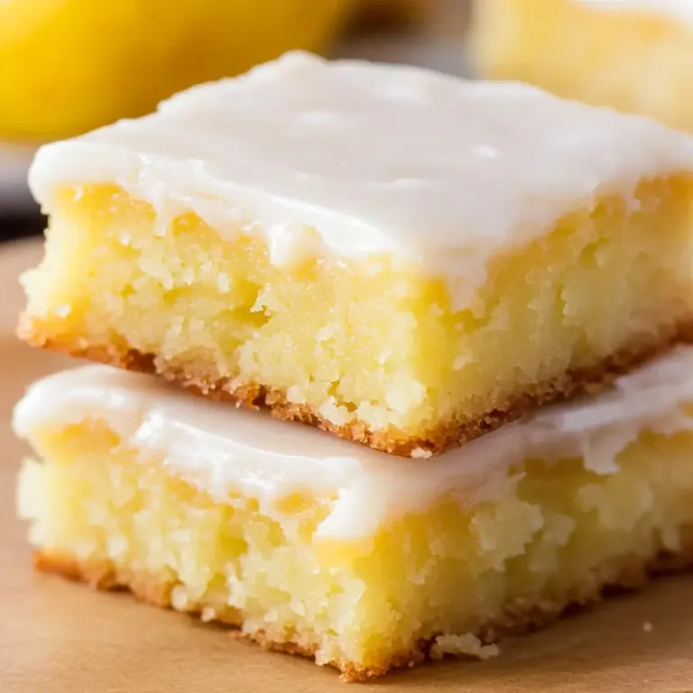 Easy Lemon Brownies Recipe