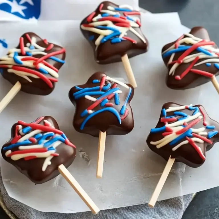 Fourth of July Cheesecake Pops (No-Bake)