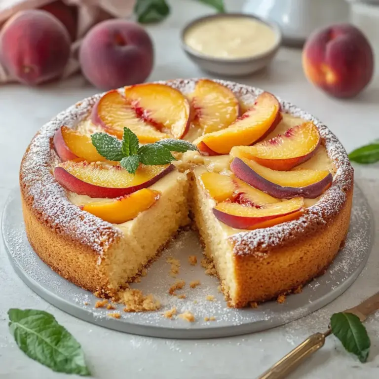 Fresh Peach Cake