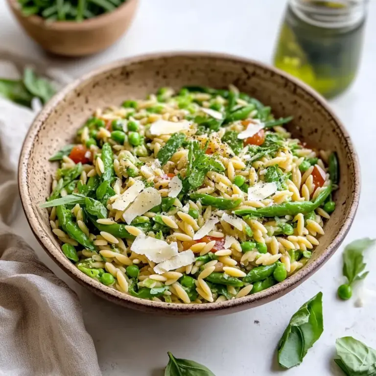 Fresh Spring Orzo Pasta Salad Recipe