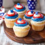 July 4th White Chocolate Cupcakes Recipe