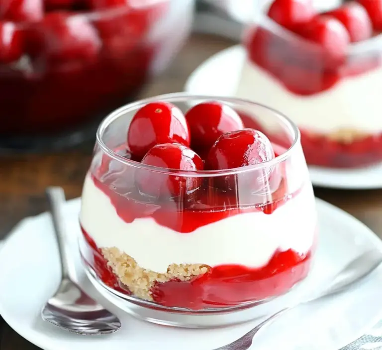 No-Bake Cherry Cheesecake Dessert