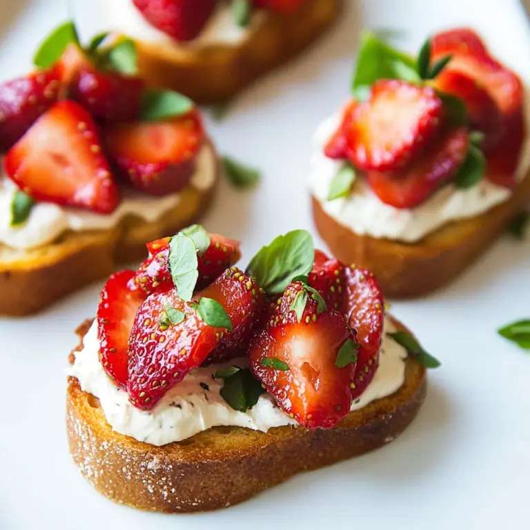 Strawberry Crostini 