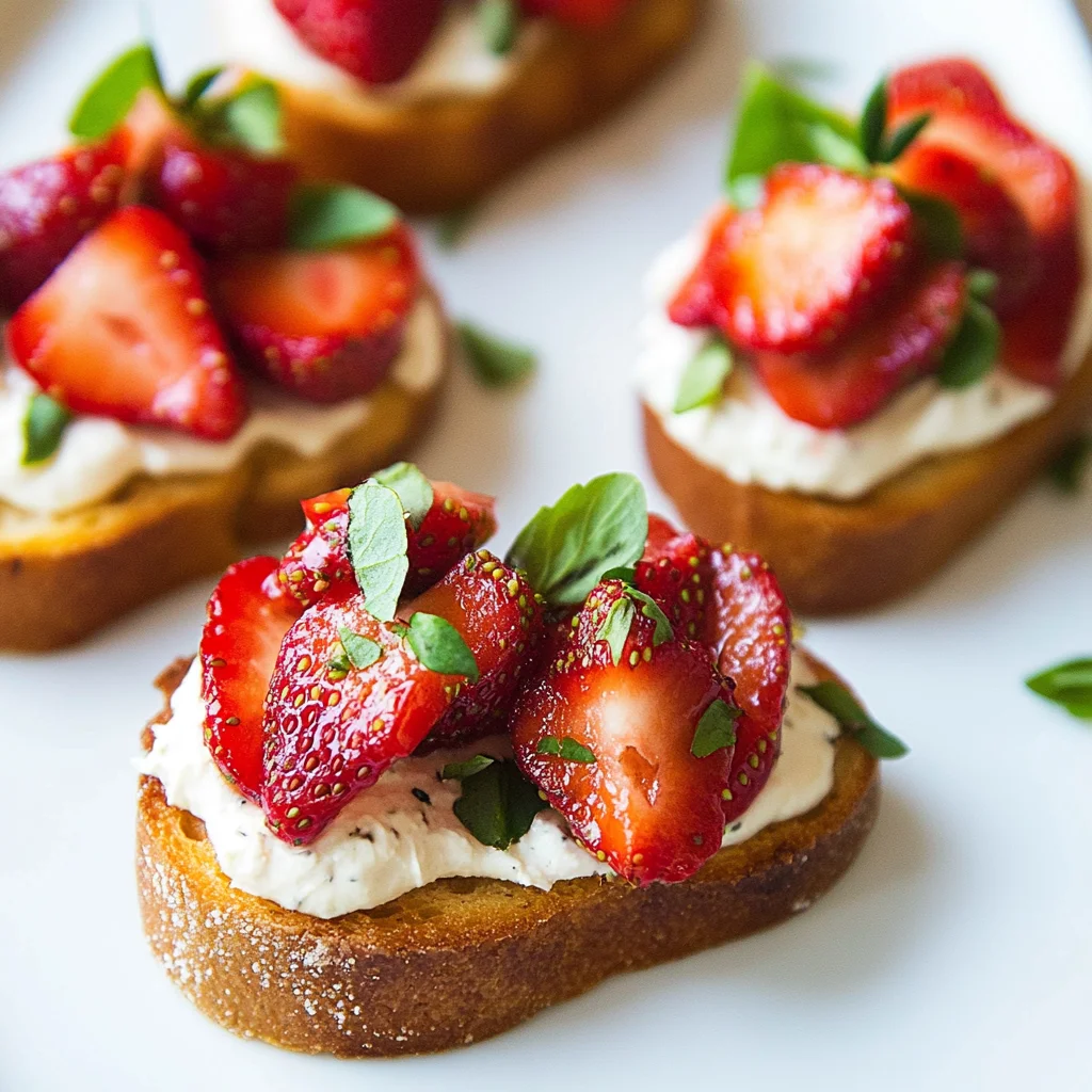 Strawberry Crostini