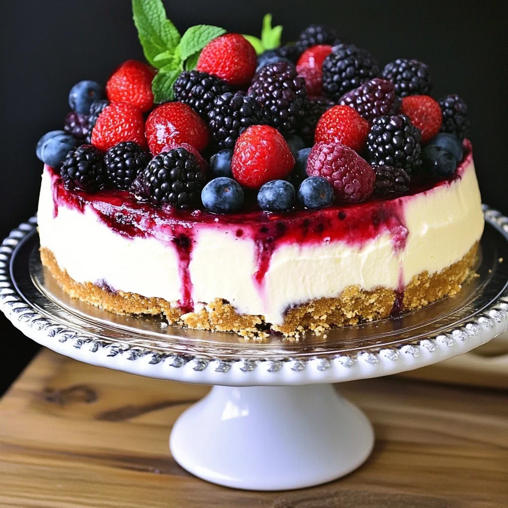 Triple Berry Cheesecake