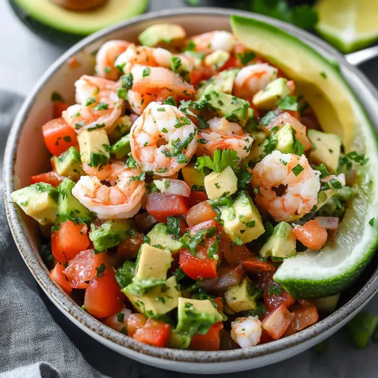Avocado Salsa Shrimp Salad