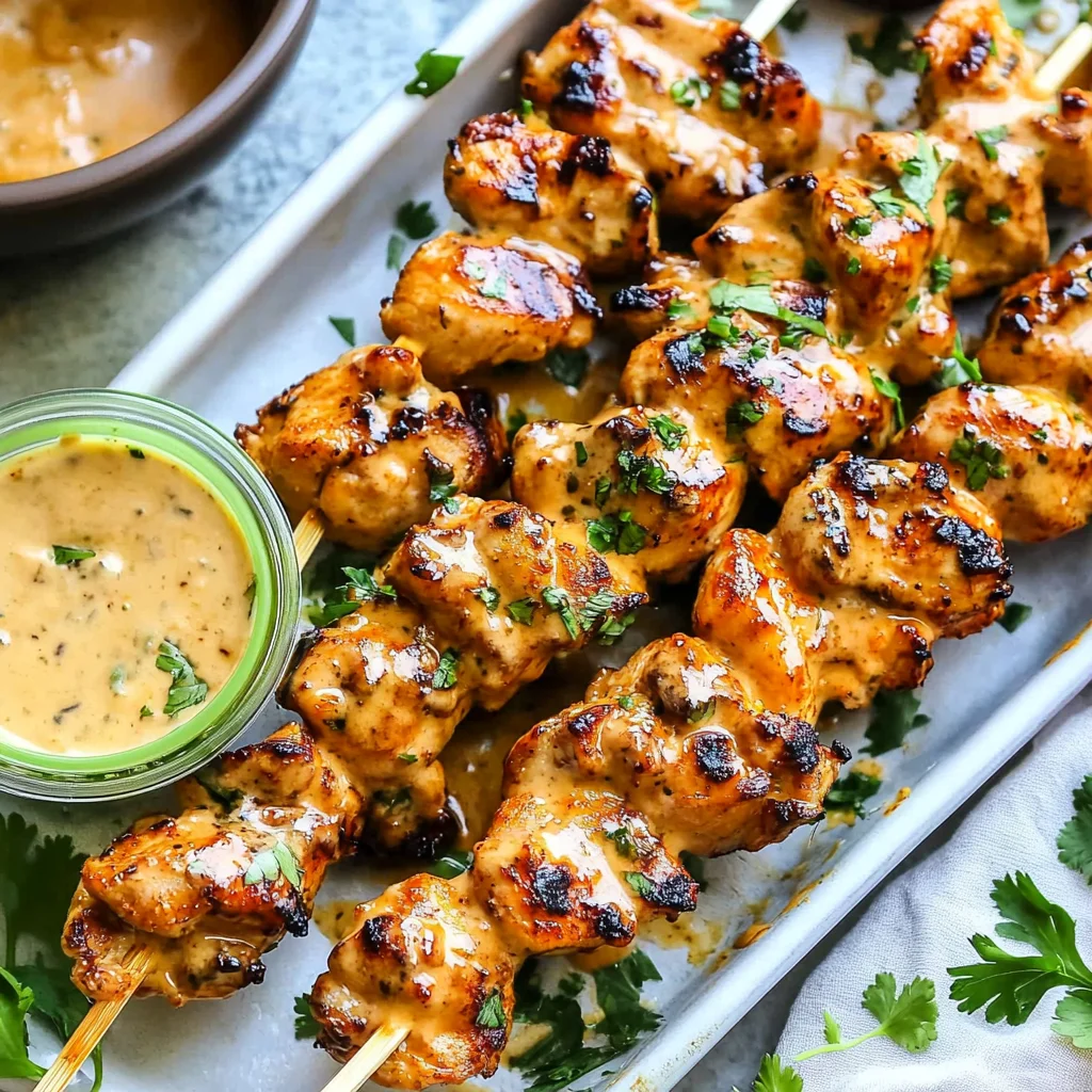 Bang Bang Chicken Skewers