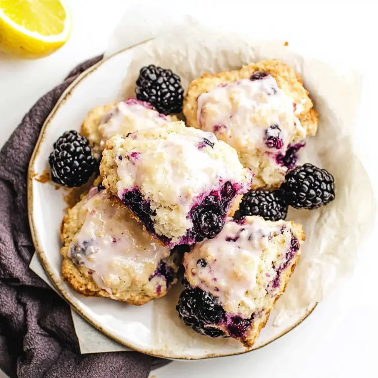 Blackberry Lemon Scones
