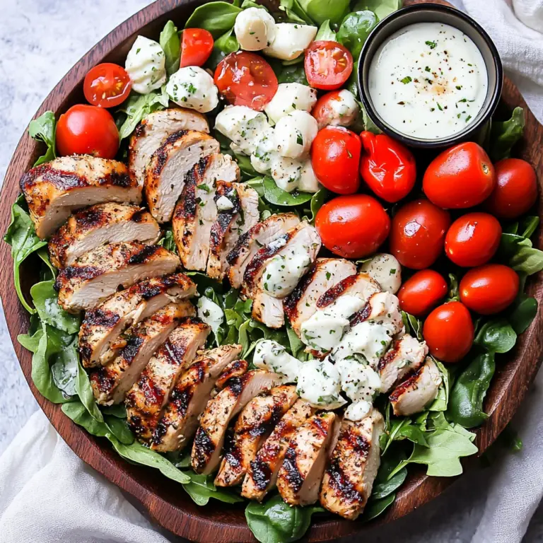 Caprese Grilled Chicken Salad
