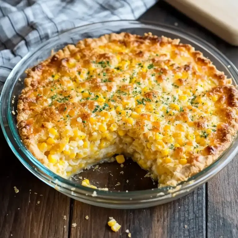 Cheddar Sweet Corn Pie
