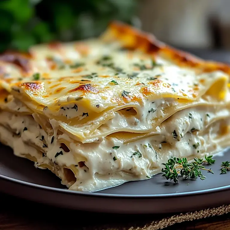 Creamy White Lasagna Delight
