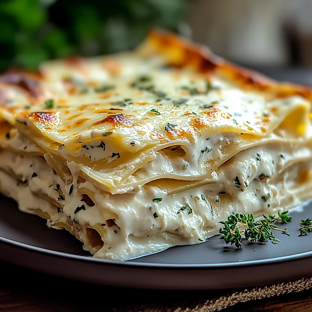 Creamy White Lasagna Delight