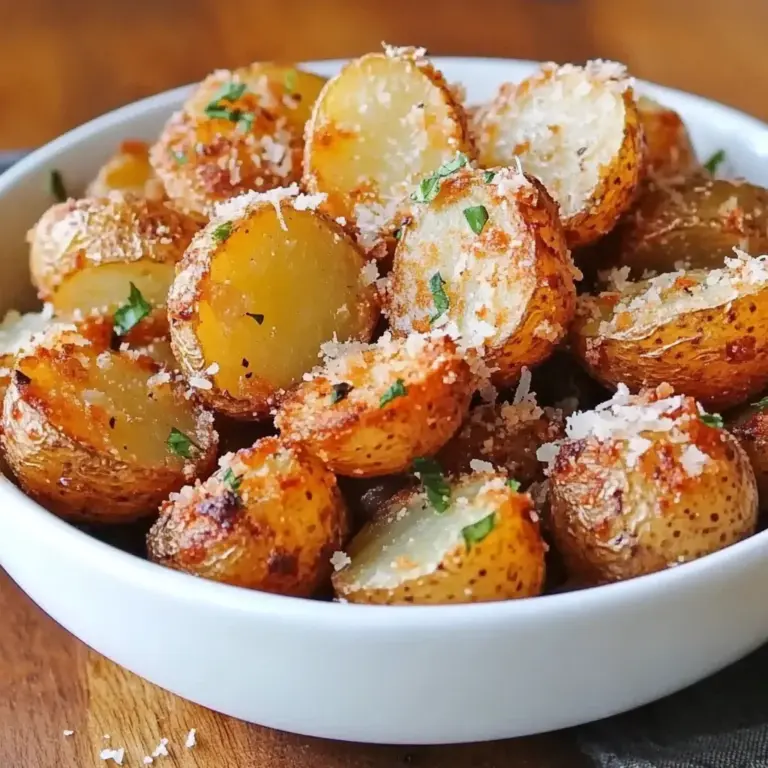 Crispy Parmesan Roasted Baby Potatoes