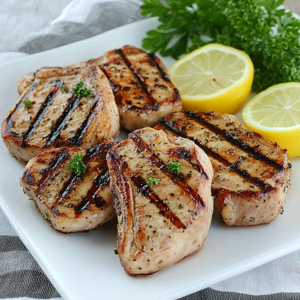 Easy Grilled Lemon Pepper beef Chops