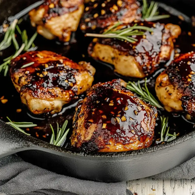 Fig Glazed Skillet Chicken