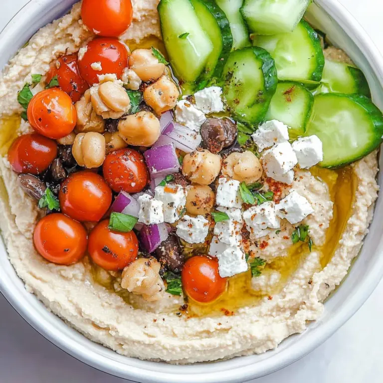 Greek-Style Loaded Hummus