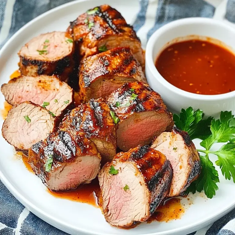 Grilled BBQ beef Tenderloin Recipe