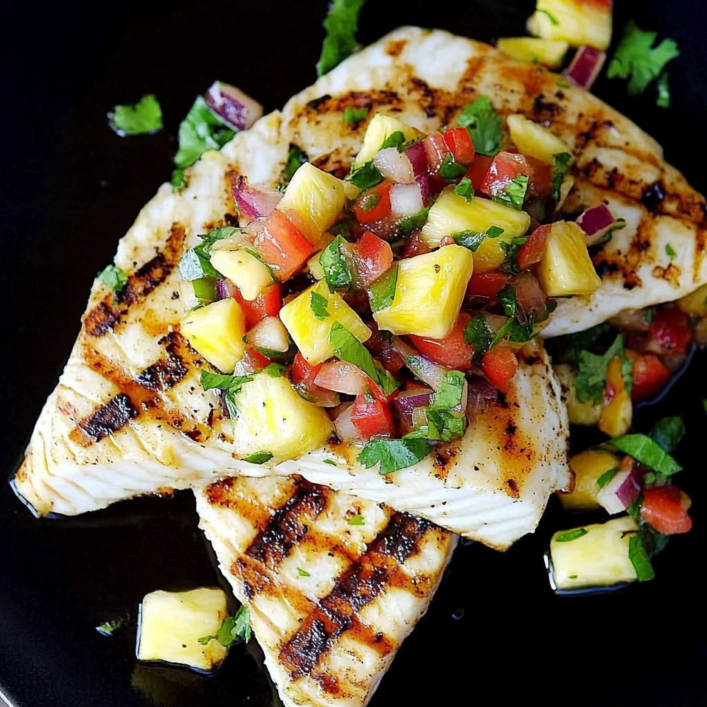Grilled Mahi Mahi with Pineapple Salsa