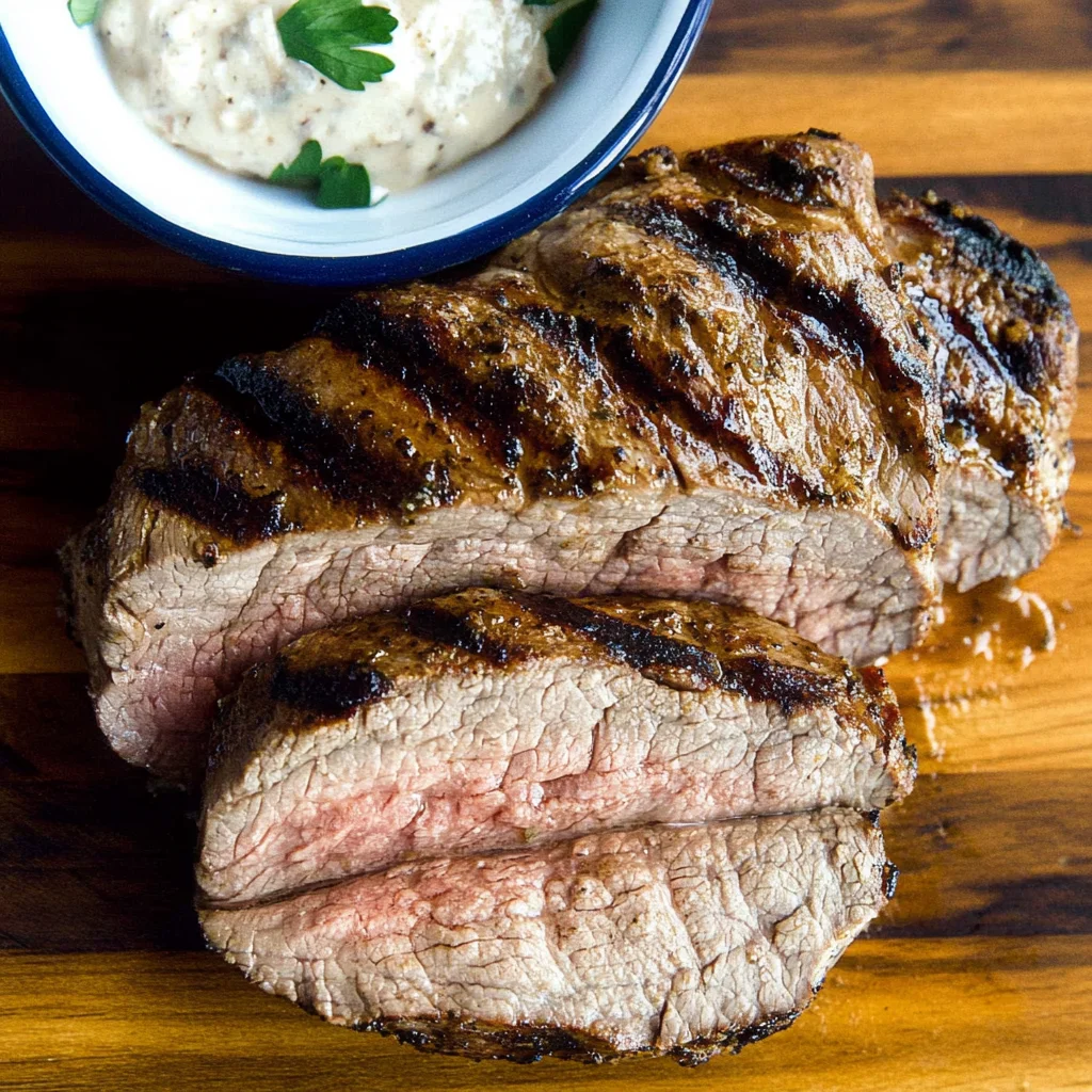 Grilled Mojo-Marinated beef Tenderloin