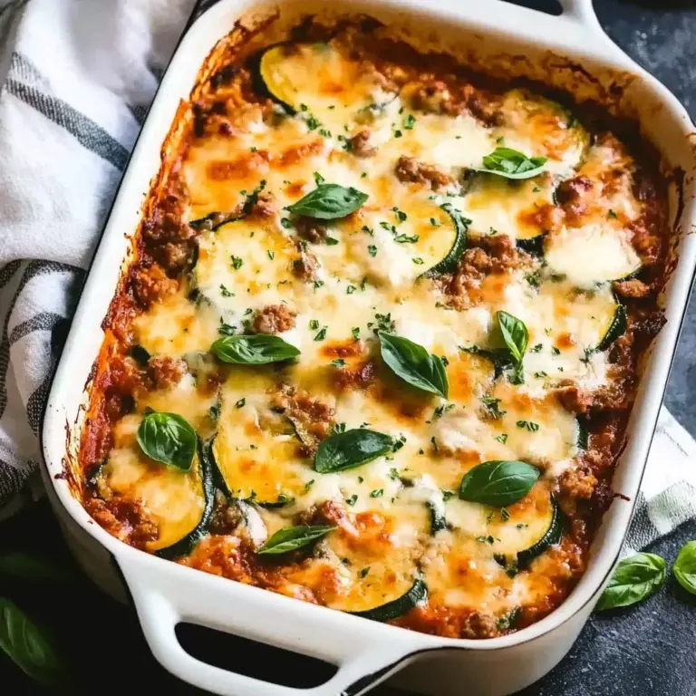 Ground Beef Zucchini Casserole