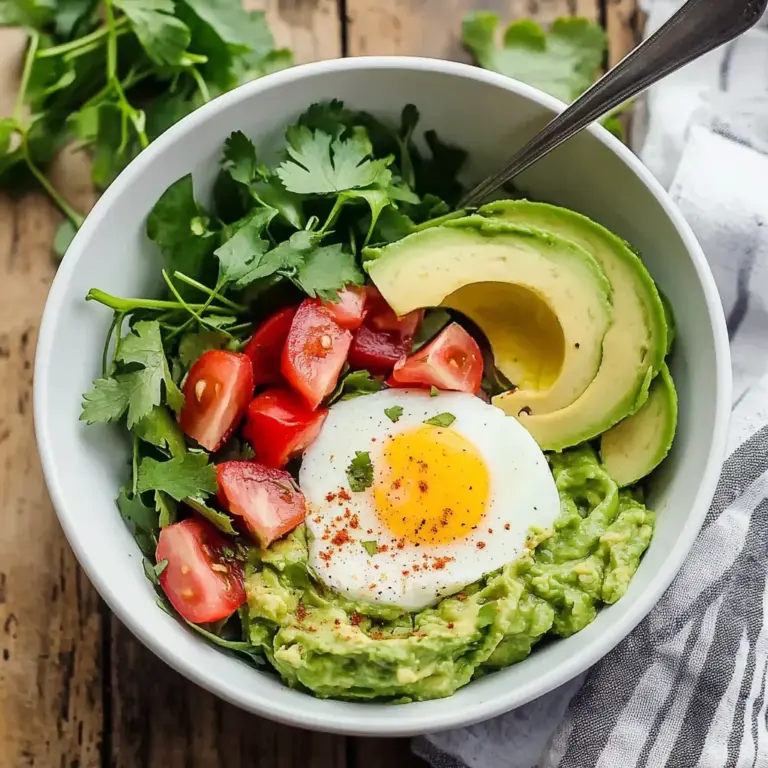 Guacamole Egg Breakfast Bowl Recipe
