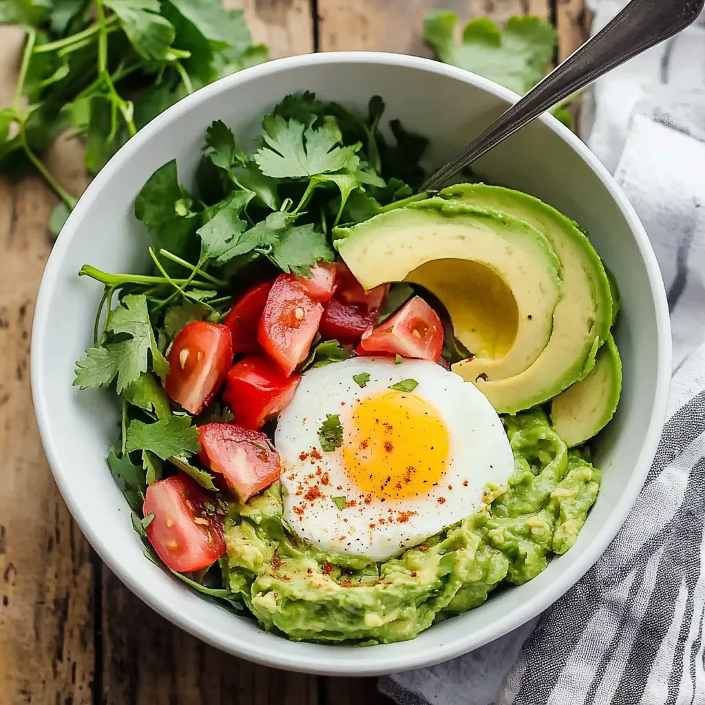Guacamole Egg Breakfast Bowl Recipe