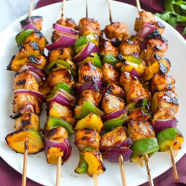 Hawaiian Chicken Kabobs