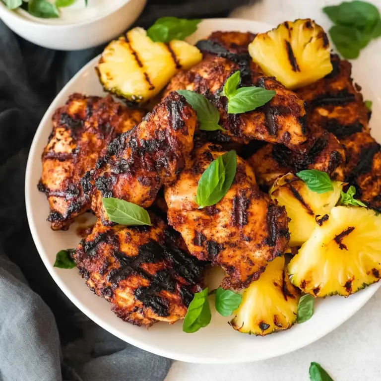 Homemade Grilled Pineapple Chicken