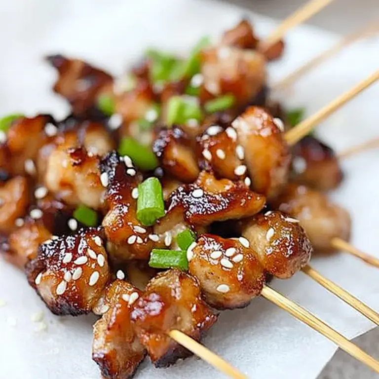 Honey Sesame Chicken Skewers