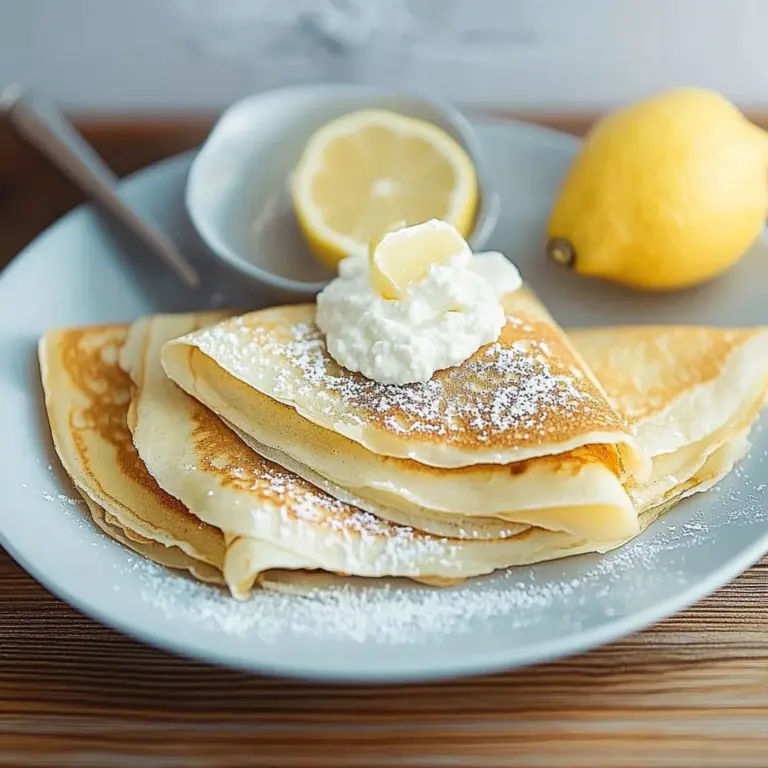 Lemon Ricotta Crepes