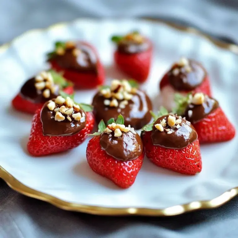 Nutella Deviled Strawberries