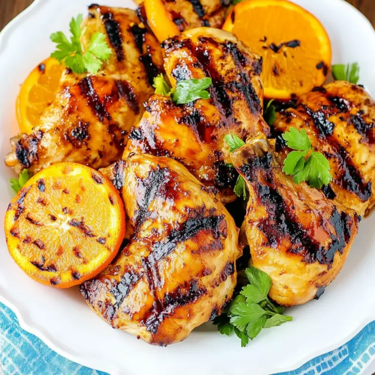 Orange Barbecue Grilled Chicken Recipe