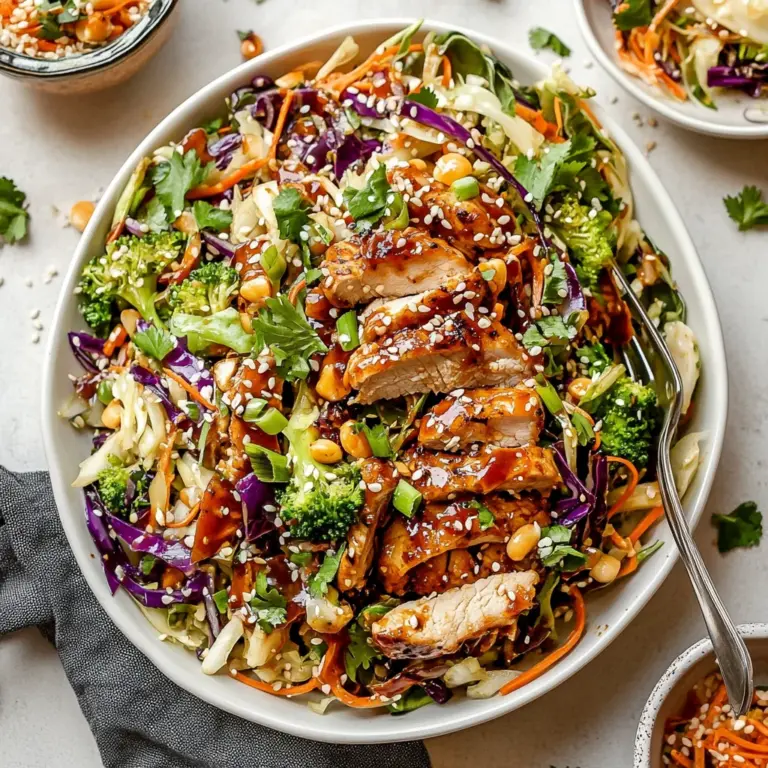 Sesame Chicken Cabbage Crunch Salad