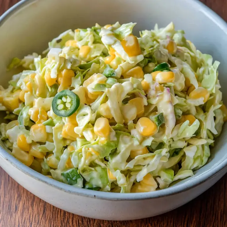 Spicy Jalapeño Corn Coleslaw