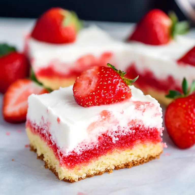Strawberry Jello Poke Cake