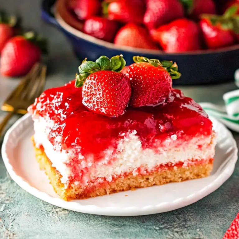 Upside Down Strawberry Cake
