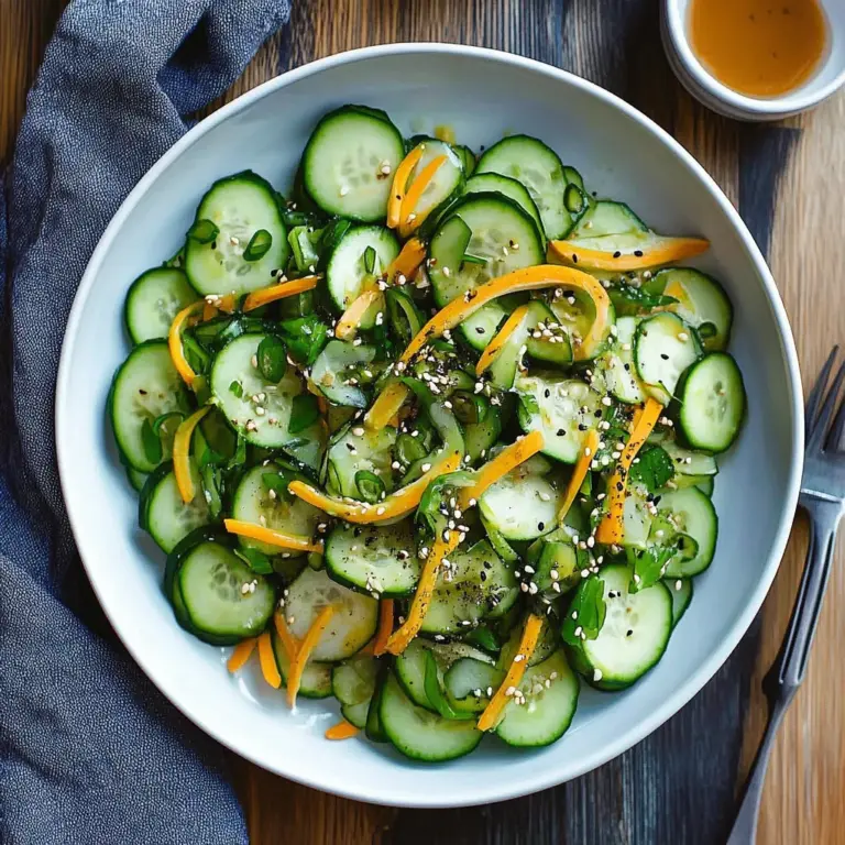 10-Minute Ginger Miso Cucumber Salad