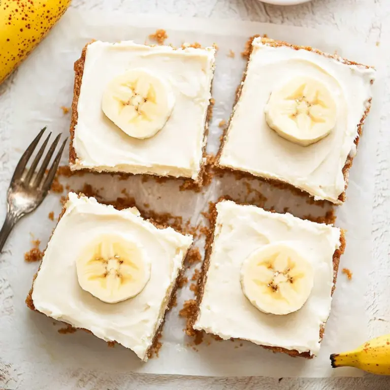 Banana Bars with Cream Cheese Frosting