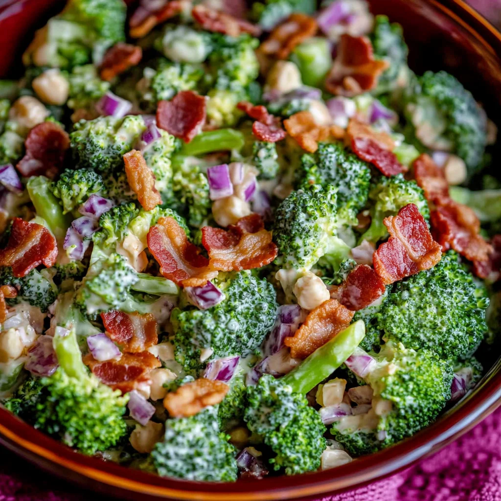 Broccoli Salad with Turkey Bacon Recipe