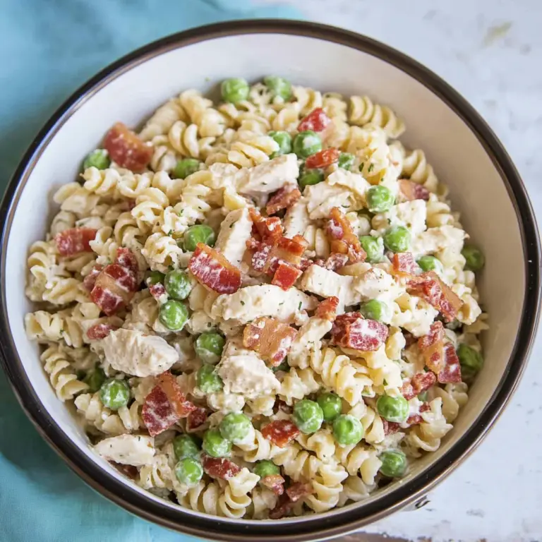 Chicken Turkey Bacon Ranch Pasta Salad