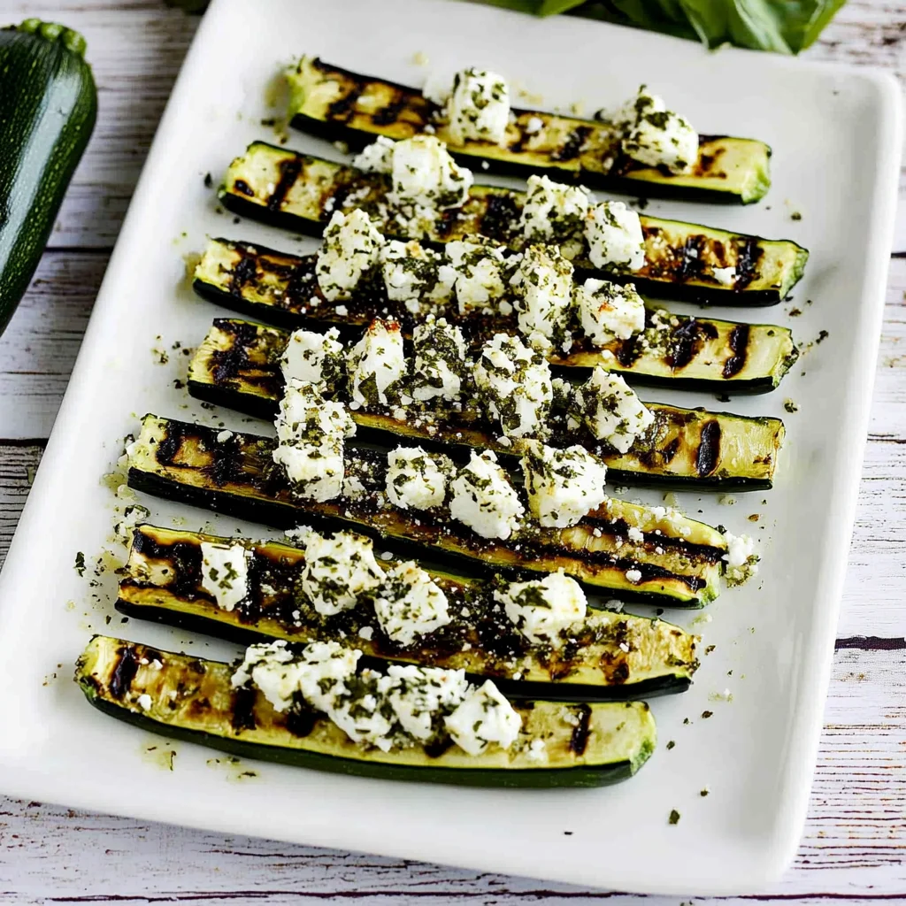 Easy Grilled Greek Zucchini