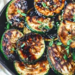 Easy Skillet Zucchini Recipe with Balsamic Reduction