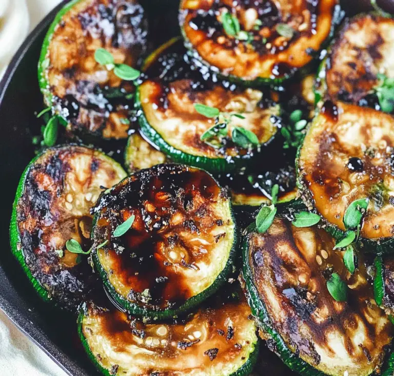Easy Skillet Zucchini Recipe with Balsamic Reduction